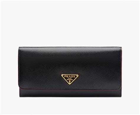 prada women's wallets|prada wallet price list.